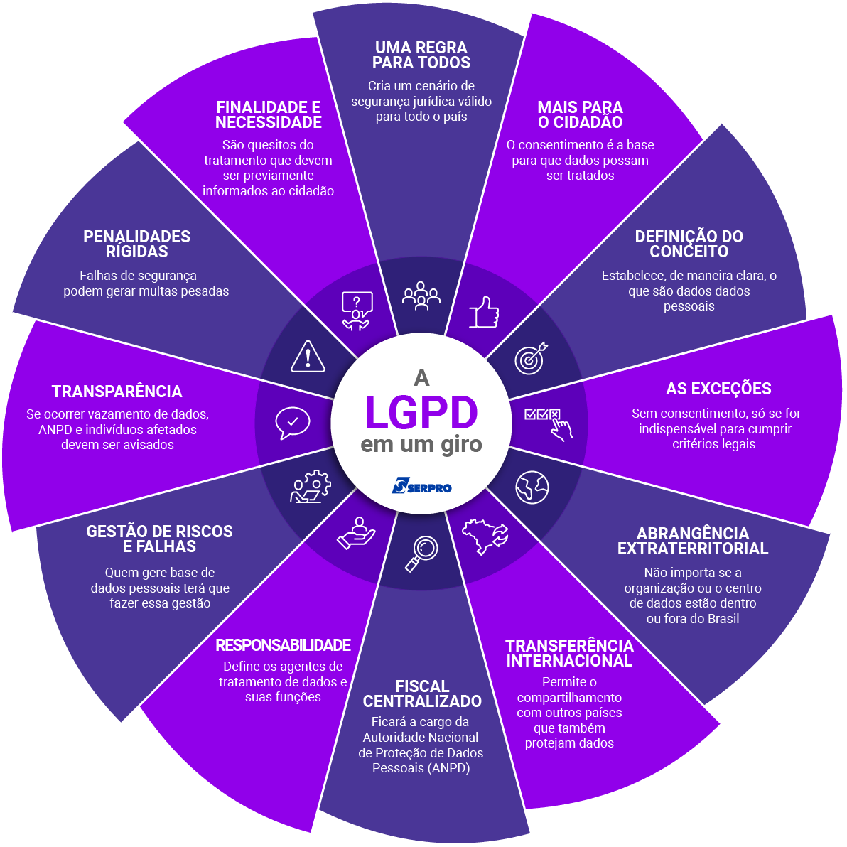 Infográfico sobre LGPD
