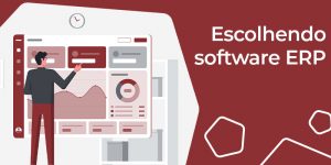 Desenho de homem de pé analisando um sistema